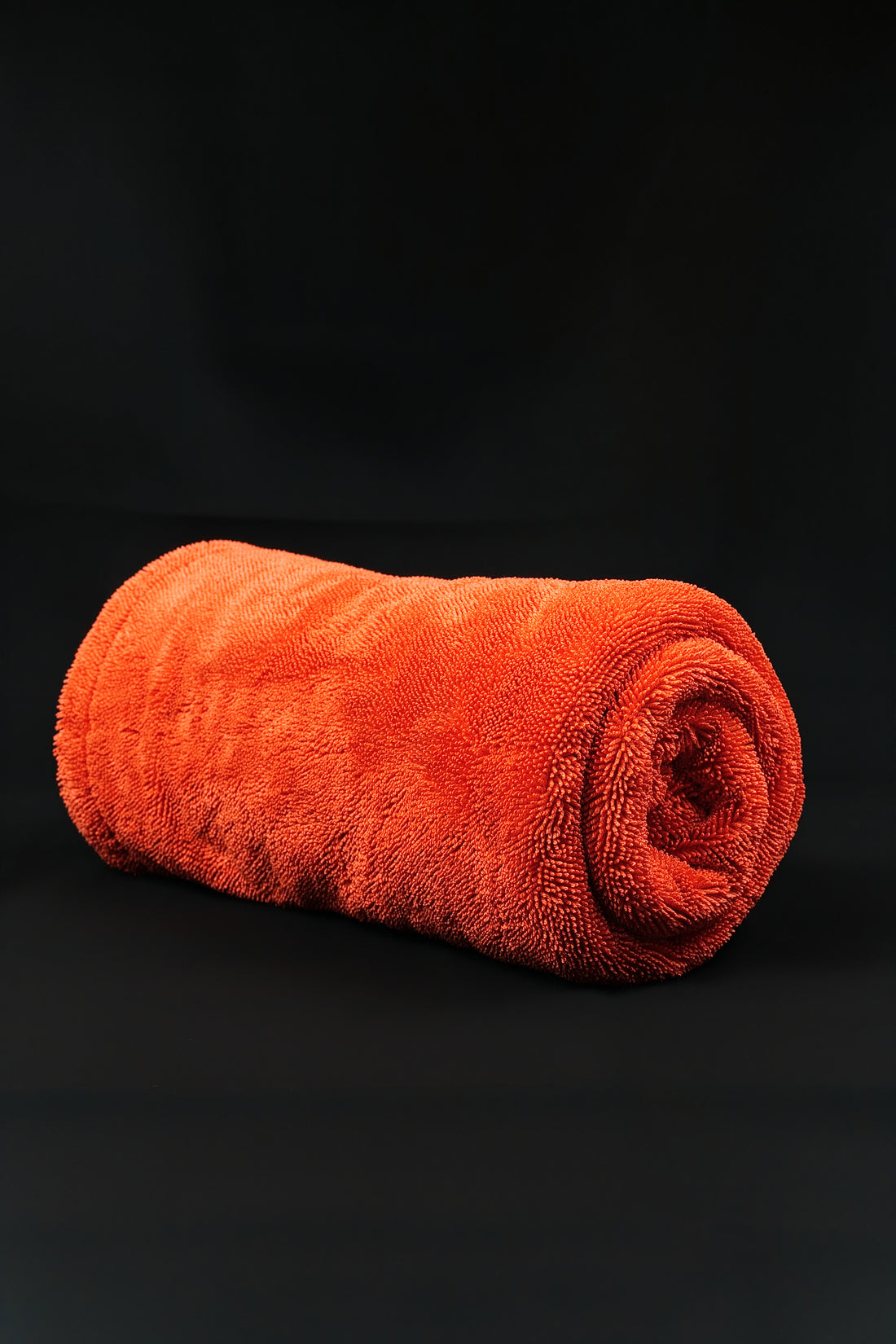 orange drying towel