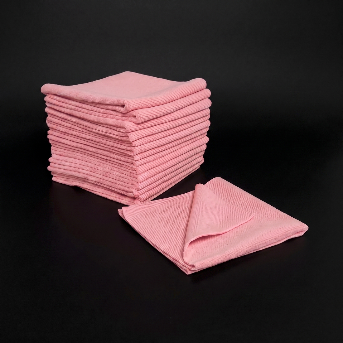 cotton candy edgeless towel stack