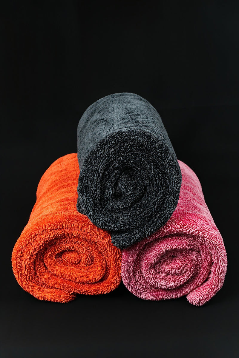 orange pink gray drying towel hero