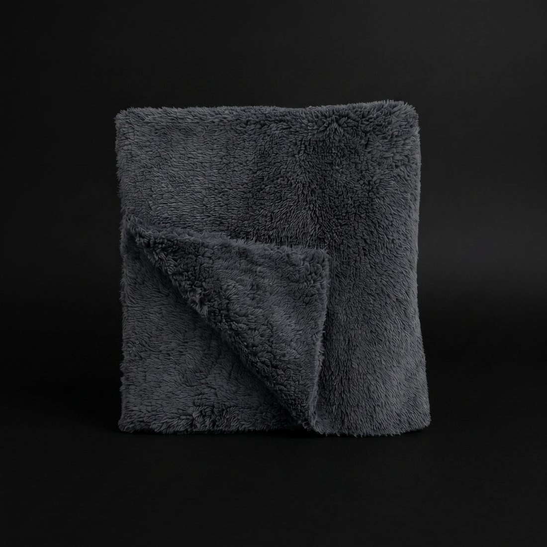 gray plush towel